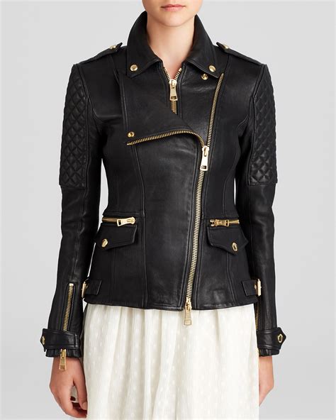 Burberry Remington Leather Moto Jacket 